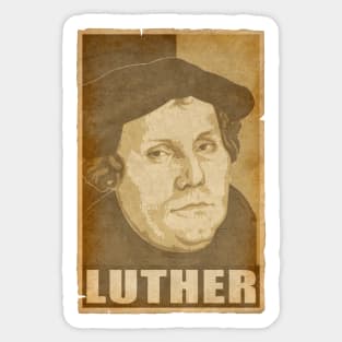 Martin Luther Propaganda Pop Art Sticker